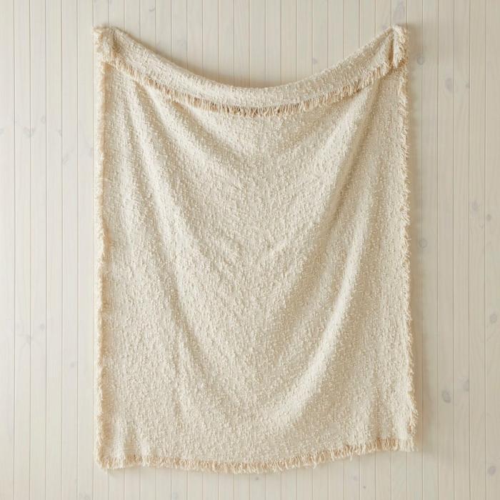 Throws & Blankets |  Leiden Natural Boucle Throw Home Styling Throws & Blankets