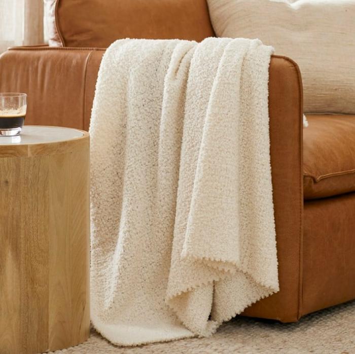 Throws & Blankets |  Manhattan Natural Boucle Throw Home Styling Throws & Blankets