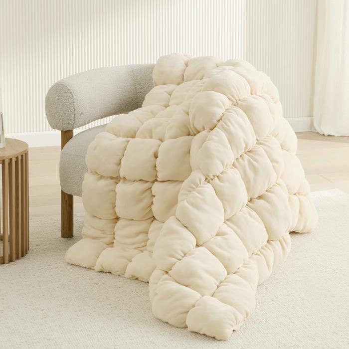 Throws & Blankets |  Marshmallow Natural Throw Home Styling Throws & Blankets