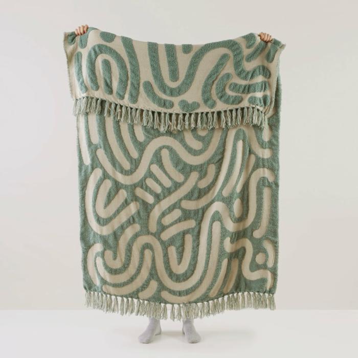 Throws & Blankets |  Samoa Sage Throw Home Styling Throws & Blankets