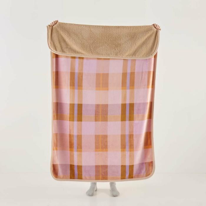 Throws & Blankets |  Sherpa Melrose Check Throw Home Styling Throws & Blankets