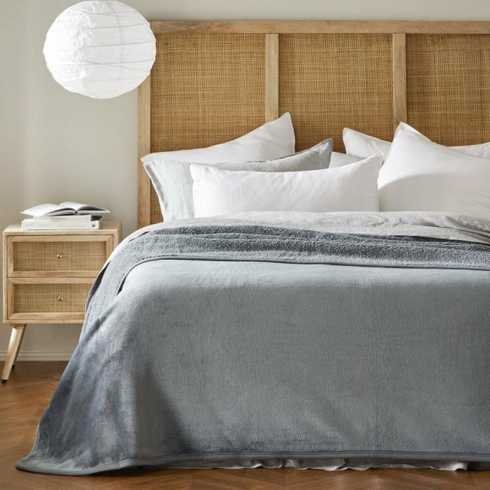 Throws & Blankets |  Sherpa Storm Grey Blanket Home Styling Throws & Blankets