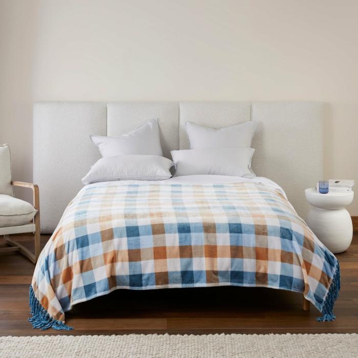 Throws & Blankets |  Supersoft Bailey Check Print Blanket Home Styling Throws & Blankets