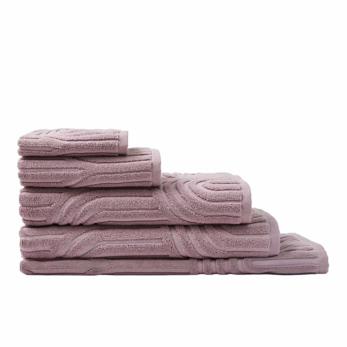 Towels |  Archie Soft Aubergine Marle Towel Range Bathroom & Laundry Towels