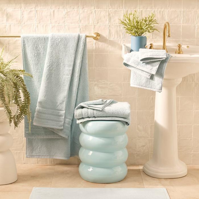 Towels |  Flinders Aquamarine Towel Range Bathroom & Laundry Towels