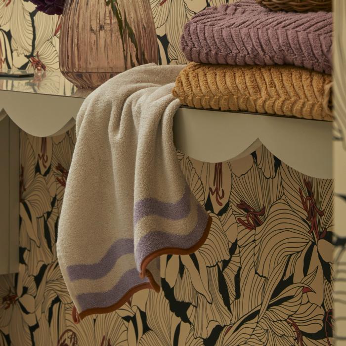 Towels |  Harriet Lilac Scallop Towel Range Bathroom & Laundry Towels