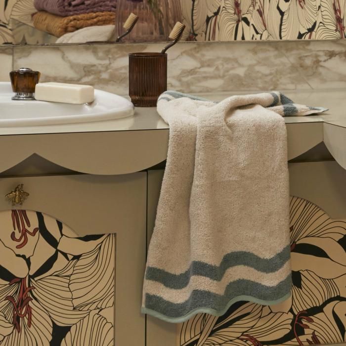 Towels |  Harriet Seafoam Scallop Towel Range Bathroom & Laundry Towels