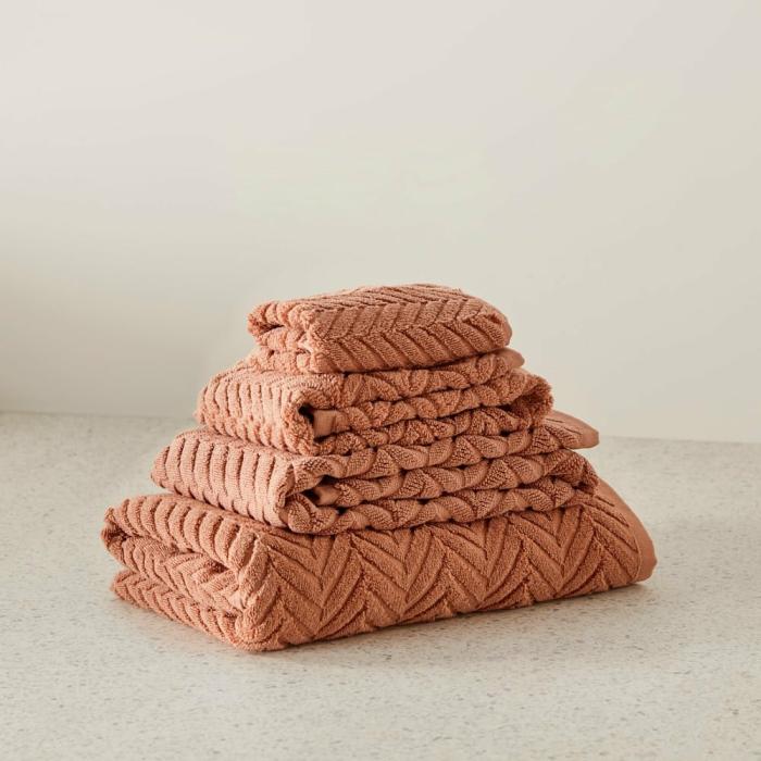 Towels |  Mimosa Earth Textured Towel Range Bathroom & Laundry Towels