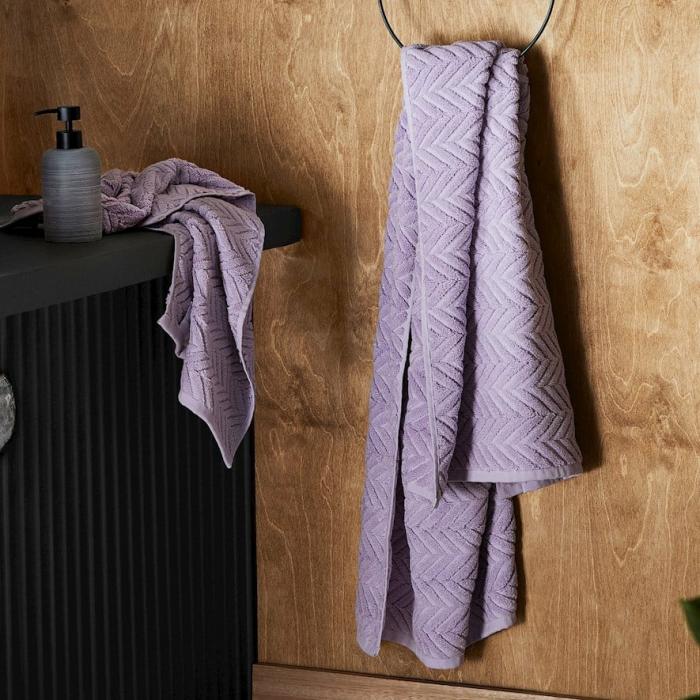 Towels |  Mimosa Lilac Textured Towel Range Bathroom & Laundry Towels