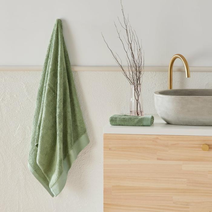 Towels |  Navara Solid Pine Bamboo Cotton Towel Range Bathroom & Laundry Towels