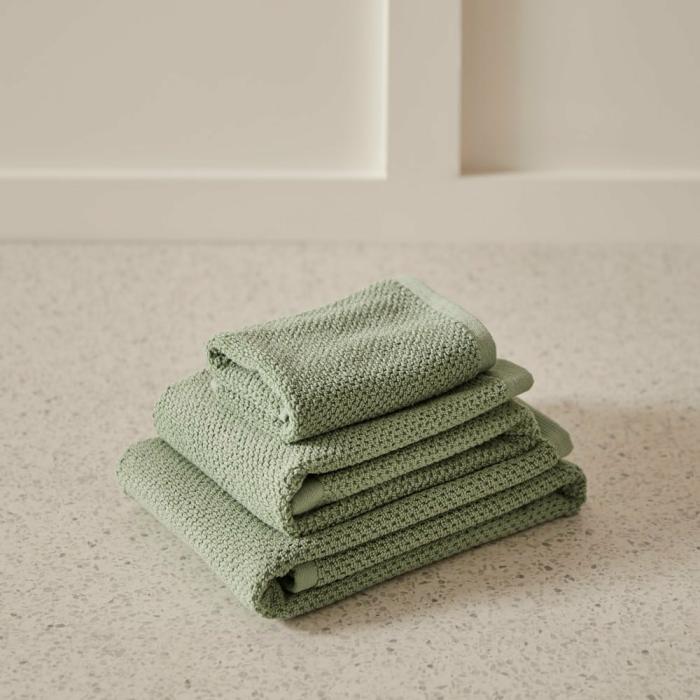 Towels |  Savannah Eucalyptus Textured Towel Range Bathroom & Laundry Towels