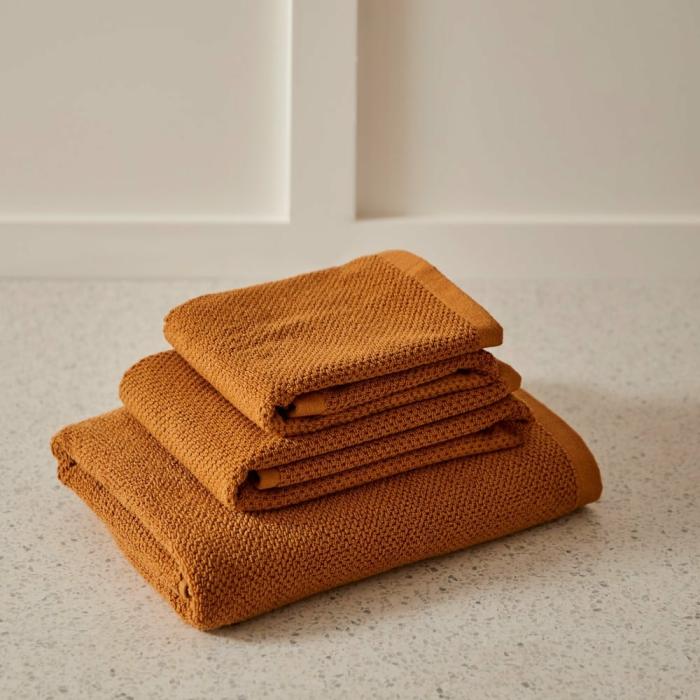 Towels |  Savannah Ginger Textured Towel Range Bathroom & Laundry Towels