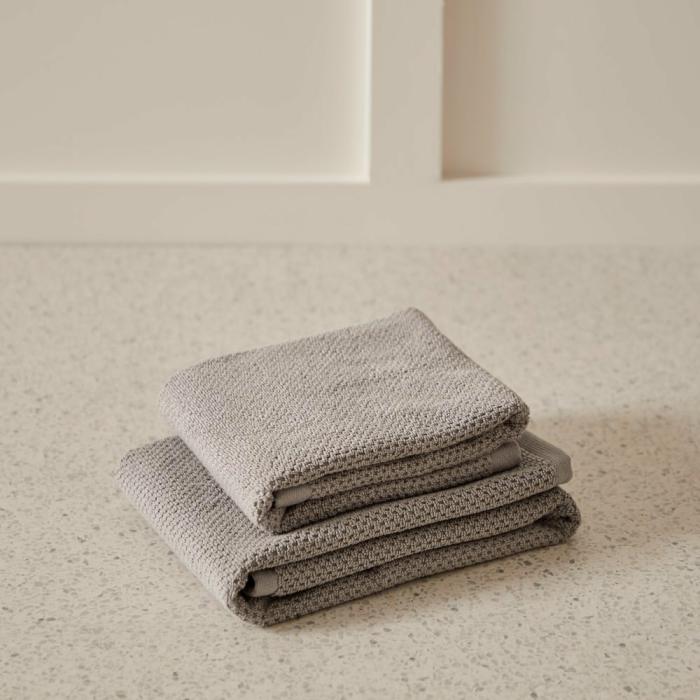 Towels |  Savannah Pewter Textured Towel Range Bathroom & Laundry Towels