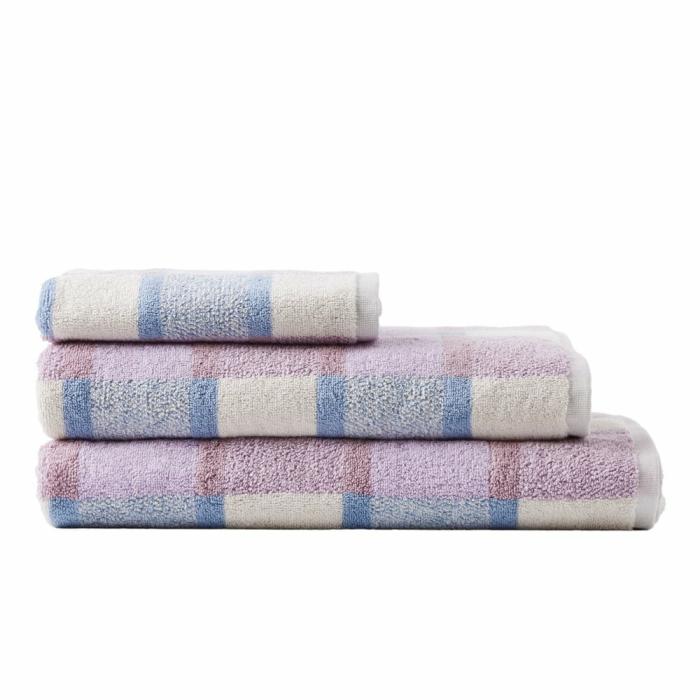 Towels |  Wentworth Lilac Multi Check Towel Range Bathroom & Laundry Towels