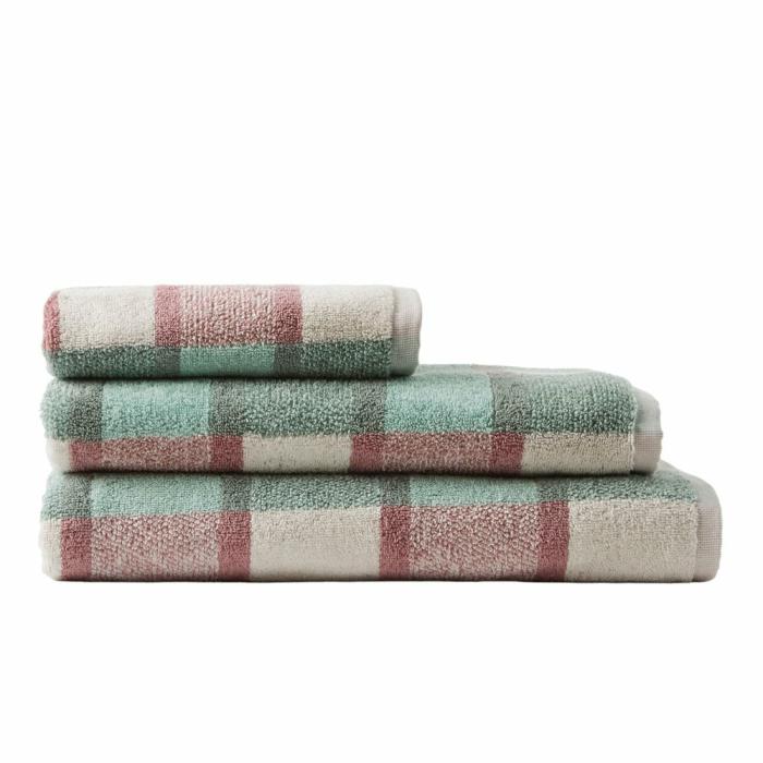 Towels |  Wentworth Seafoam Multi Check Towel Range Bathroom & Laundry Towels