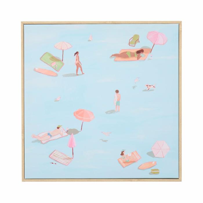 Wall Art & Mirrors |  Beach Days Blue Canvas Home Styling Wall Art & Mirrors