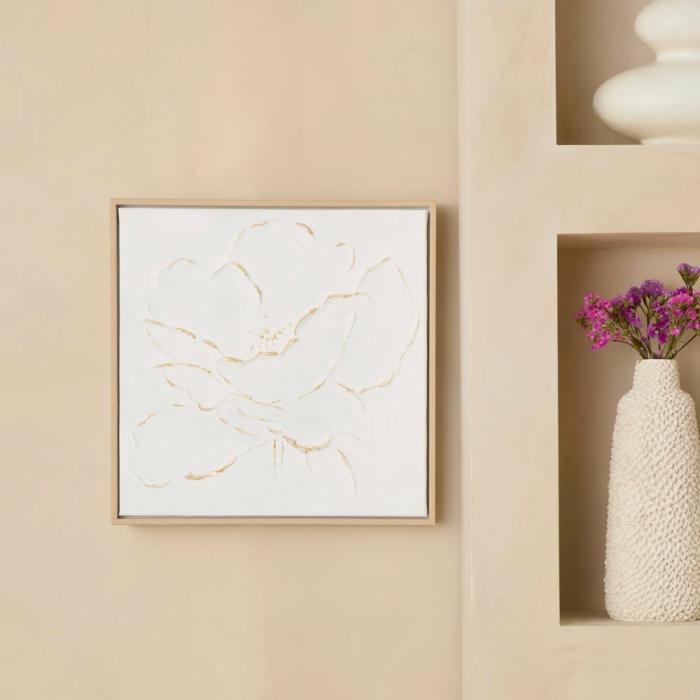 Wall Art & Mirrors |  Moma White Flower Mini Canvas Home Styling Wall Art & Mirrors