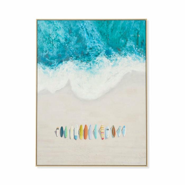 Wall Art & Mirrors |  Ocean Surf Line Up Canvas Home Styling Wall Art & Mirrors