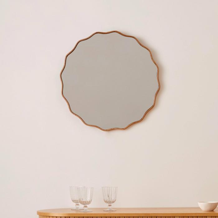 Wall Art & Mirrors |  Ophelia Natural Round Mirror Home Styling Wall Art & Mirrors