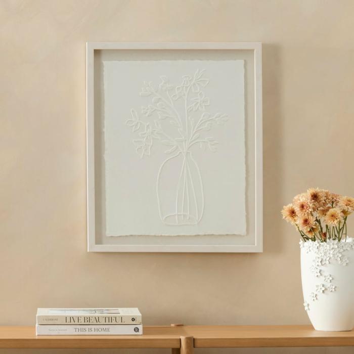 Wall Art & Mirrors |  Paper Flowers Magnolia Wall Art Home Styling Wall Art & Mirrors