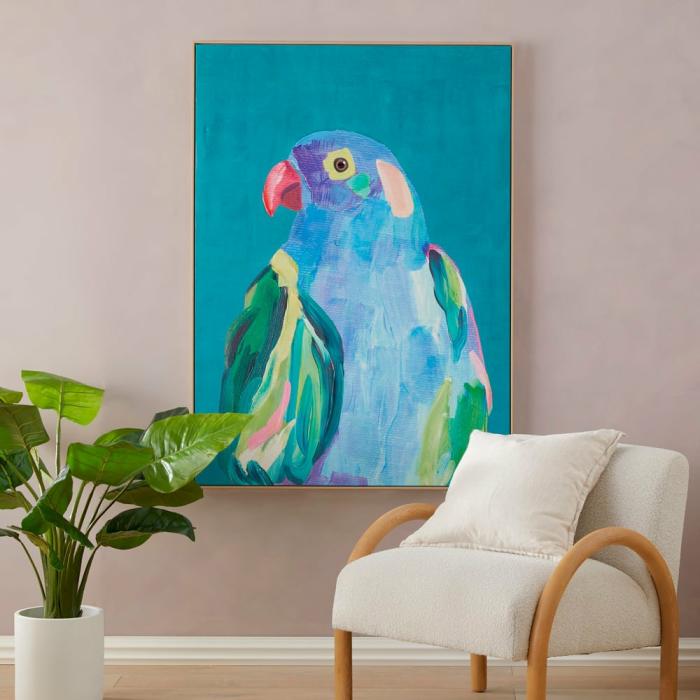 Wall Art & Mirrors |  Ploom Parrot Large Designer Wall Art Home Styling Wall Art & Mirrors