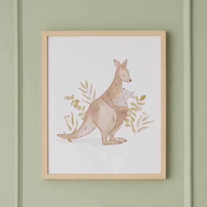 Wall Decor |  Animals Of Oz Kangaroos Nursery Wall Art Kids Decor Wall Decor