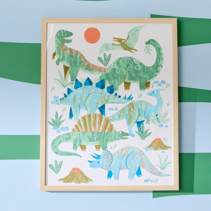 Wall Decor |  Dinosaur Habitat Wall Art Kids Decor Wall Decor