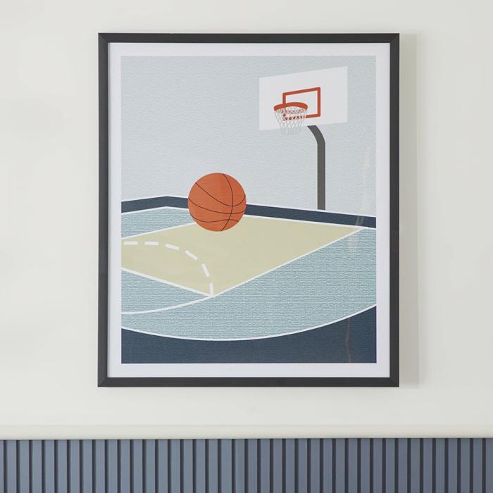 Wall Decor |  Game Day Basketball Wall Art Kids Decor Wall Decor