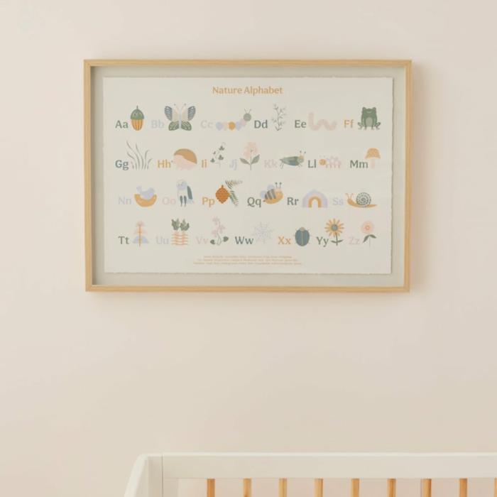 Wall Decor |  Nursery Pure Nature Abc Wall Art Kids Decor Wall Decor