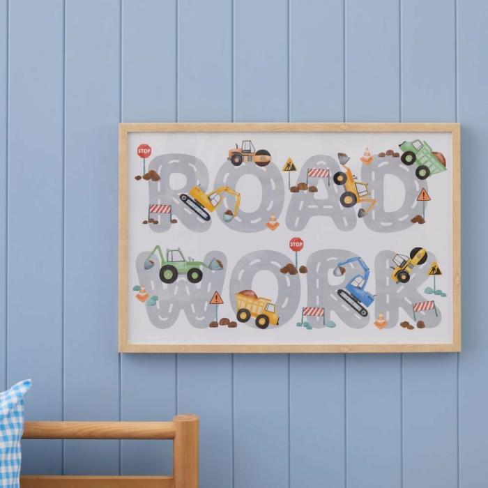 Wall Decor |  Roadworks Wall Art Kids Decor Wall Decor