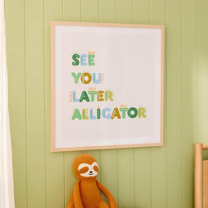 Wall Decor |  See You Later Alligator Wall Art Kids Decor Wall Decor