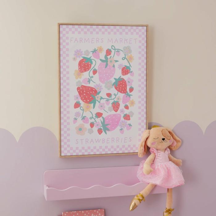 Wall Decor |  Summer Strawberry Wall Art Kids Decor Wall Decor