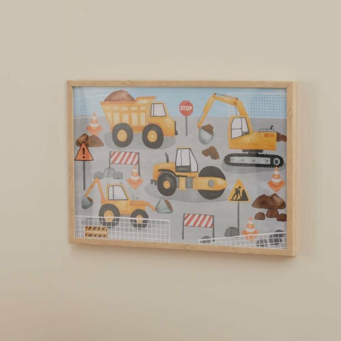 Wall Decor |  Truck Town Wall Art Kids Decor Wall Decor