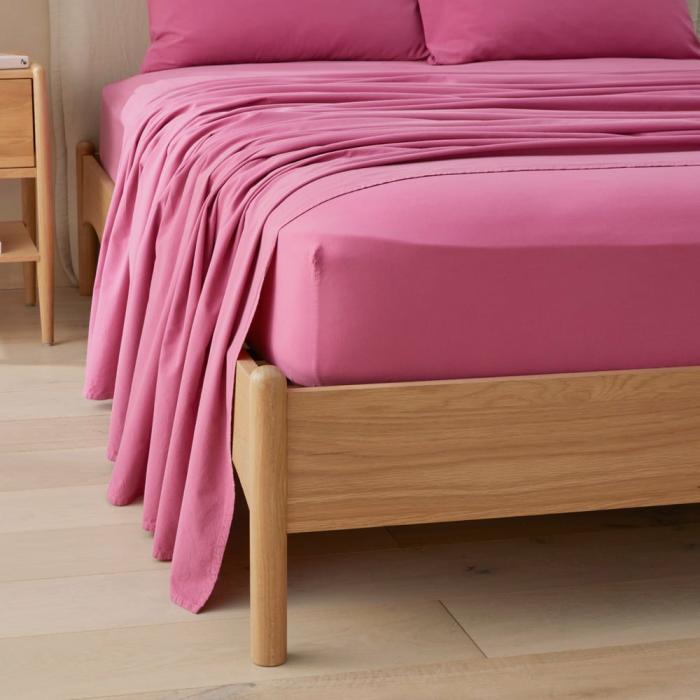 Sheets |  Stonewashed Cotton Boysenberry Sheet Separates Bedlinen Sheets