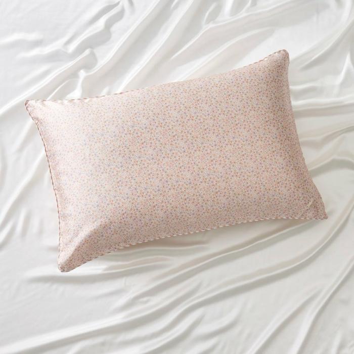 Pillowcases |  Serena Floral Pure Silk Printed Pillowcase Bedlinen Pillowcases