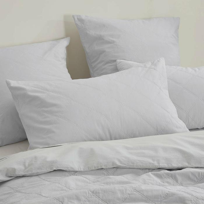 Pillowcases |  Stonewashed Cotton Cloud Quilted Pillowcase Bedlinen Pillowcases