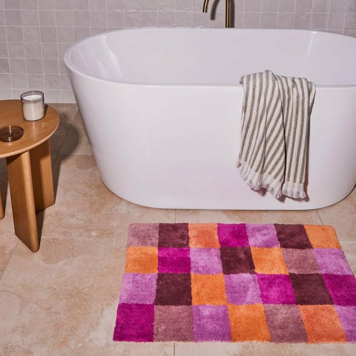 Bath Mats & Bath Runners |  Check Spiced Berry Multi Bath Mat Bath Mats & Bath Runners Bath Mats & Bath Runners