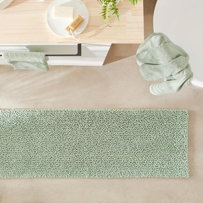 Bath Mats & Bath Runners |  Microplush Bobble Bath Runner Eucalyptus Bath Mats & Bath Runners Bath Mats & Bath Runners