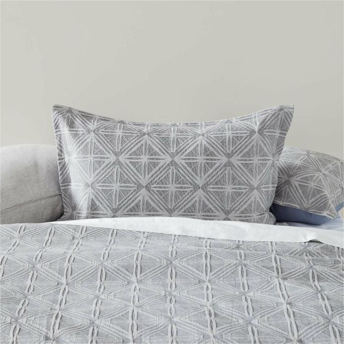 Pillowcases |  Villa Matelasse Marle Ash Pillowcase Bedlinen Pillowcases