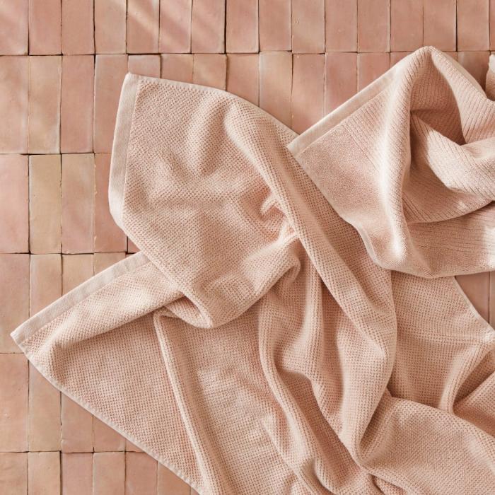 Towels |  Savannah Nude Pink Textured Towel Range Bathroom & Laundry Towels