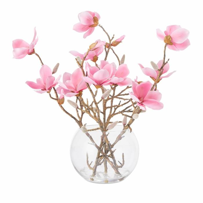 Artificial Plants, Flowers & Stems |  Pink Magnolia In Vase Artificial Plants, Flowers & Stems Artificial Plants, Flowers & Stems