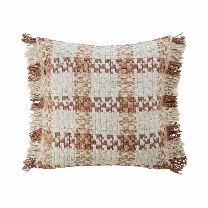 Cushions |  Jakarta Neutrals Check Cushion Cushions Cushions