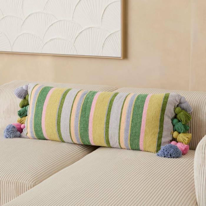 Cushions |  Sephora Garden Green Long Stripe Cushion Cushions Cushions