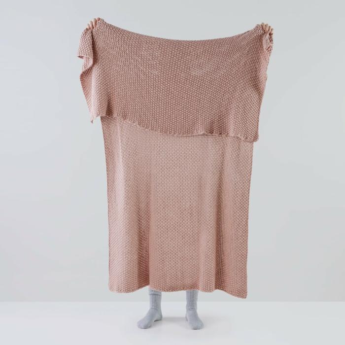 Throws & Blankets |  Hallstatt Blush Chunky Knit Throw Home Styling Throws & Blankets